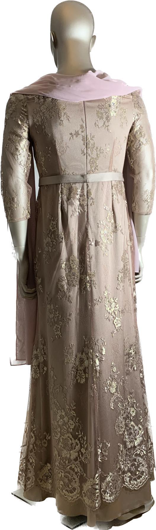 ROBE DE SOIREE SONIA PENA  TAILLE 44 ROSE