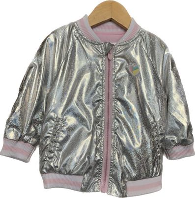 BLOUSON PAILETTES ROSE