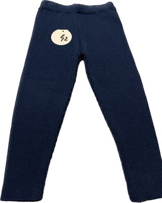 PANTALON BLEU MARINE COTELE