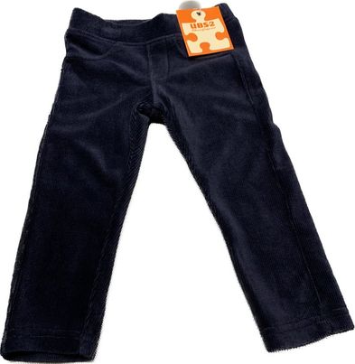 PANTALON  VELOURS BLEU MARINE UBS.2