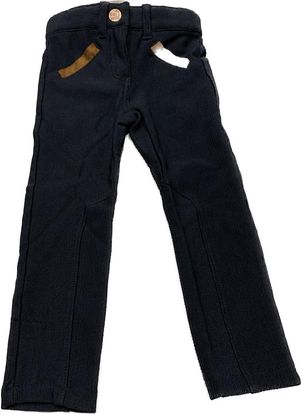 PANTALON VELOURS AVEC BORDURE MARRON