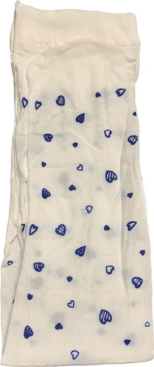 COLLANTS BABY GRAIN DE BLE BLANC MOTIFS BLEUS