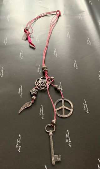 COLLIER ROSE METAL 19