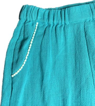 PANTALON BLEU TURQUOISE BKZ