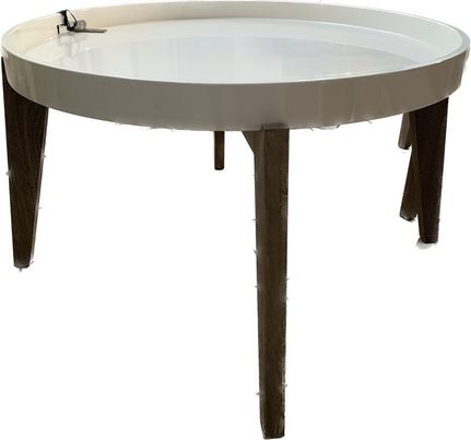 TABLE DESSUS PLATEAU BLANCHE PM J LINE